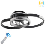 Φωτιστικό οροφής LED 75Χ60Χ20 εκ. 180W Μαύρο με controller - KESKOR 868476