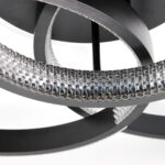 Φωτιστικό οροφής LED 75Χ60Χ20 εκ. 180W Μαύρο με controller - KESKOR 868476 - Image 3