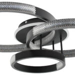 Φωτιστικό οροφής LED 75Χ60Χ20 εκ. 180W Μαύρο με controller - KESKOR 868476 - Image 5