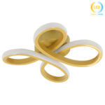 Φωτιστικό οροφής LED 16W 21Χ21Χ7 εκ. Χρυσό - KESKOR 472708