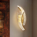 Απλίκα τοίχου LED 14W 16Χ5,5Χ48 εκ. Χρυσή με ακρυλικό - KESKOR 472713 - Image 4