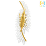 Απλίκα τοίχου LED 14W 16Χ5,5Χ48 εκ. Χρυσή με ακρυλικό - KESKOR 472713