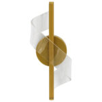 Απλίκα τοίχου LED 3W 13Χ8,5Χ30 εκ. Χρυσή με ακρυλικό - KESKOR 472714 - Image 4