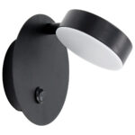 Απλίκα τοίχου LED 5W 15Χ15Χ15 εκ. Μαύρη - KESKOR 472715