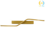 Απλίκα τοίχου LED 9W 60Χ6Χ12 εκ. Χρυσή - KESKOR 472719