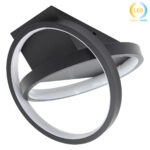 Φωτιστικό οροφής LED 9W 20Χ20Χ16 εκ. Μαύρο - KESKOR 472723