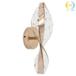 Απλίκα τοίχου LED 9W 30Χ11Χ10 εκ. Χρυσή με ακρυλικό - KESKOR 815700