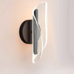 Απλίκα τοίχου LED 6W 26Χ9,5Χ10 εκ. Μαύρη με ακρυλικό - KESKOR 815701 - Image 2