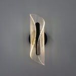 Απλίκα τοίχου LED 6W 26Χ9,5Χ10 εκ. Μαύρη με ακρυλικό - KESKOR 815701 - Image 5