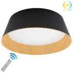 Φωτιστικό οροφής LED Φ45Χ15 εκ. 46W Μαύρο με controller - KESKOR 508508