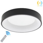 Φωτιστικό οροφής LED Φ45Χ10 εκ. 66W Μαύρο με controller - KESKOR 508510