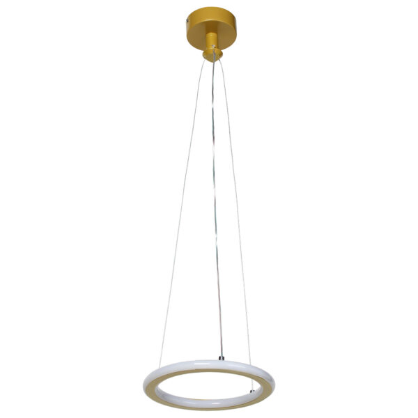 Φωτιστικό κρεμαστό LED 22W Φ21Χ80 εκ. Χρυσό - KESKOR 472722