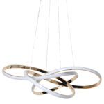 Φωτιστικό κρεμαστό LED 84W Φ58Χ6 εκ. Χρυσό - KESKOR 190311 - Image 6