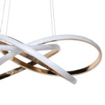 Φωτιστικό κρεμαστό LED 84W Φ58Χ6 εκ. Χρυσό - KESKOR 190311 - Image 3