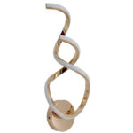 Απλίκα τοίχου LED 12W 15Χ6Χ38 εκ. Χρυσή - KESKOR 190321 - Image 2