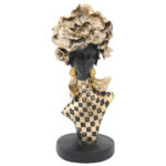 Διακοσμητικό Polyresin Φ11Χ29 εκ. Ethnic Μαύρο Χρυσό - KESKOR 67309