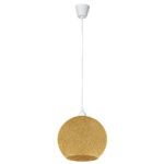 Φωτιστικό μονόφωτο Ε27 Φ25 εκ. Μπάλα Μαύρο με σχοινί - KESKOR 206802 - Image 4