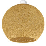 Φωτιστικό μονόφωτο Ε27 Φ25 εκ. Μπάλα Μαύρο με σχοινί - KESKOR 206802 - Image 6