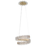 Φωτιστικό κρεμαστό LED 32W Φ30Χ15 εκ. Χρυσό - KESKOR 584803 - Image 6