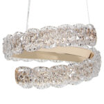 Φωτιστικό κρεμαστό LED 32W Φ30Χ15 εκ. Χρυσό - KESKOR 584803 - Image 3