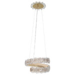 Φωτιστικό κρεμαστό LED 32W Φ30Χ15 εκ. Χρυσό - KESKOR 584803 - Image 4