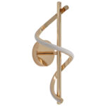 Απλίκα τοίχου LED 8W 13Χ15Χ36 εκ. Χρυσή - KESKOR 584807 - Image 3