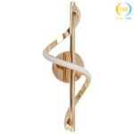 Απλίκα τοίχου LED 8W 13Χ15Χ36 εκ. Χρυσή - KESKOR 584807