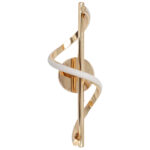 Απλίκα τοίχου LED 8W 13Χ15Χ36 εκ. Χρυσή - KESKOR 584807 - Image 4