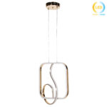 Φωτιστικό μεταλλικό κρεμαστό LED 80W 35Χ40 εκ. Χρυσό - KESKOR 175896