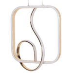 Φωτιστικό μεταλλικό κρεμαστό LED 80W 35Χ40 εκ. Χρυσό - KESKOR 175896 - Image 5