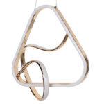 Φωτιστικό μεταλλικό κρεμαστό LED 72W 37Χ38 εκ. Χρυσό - KESKOR 175897 - Image 6