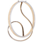 Φωτιστικό μεταλλικό κρεμαστό LED 72W Φ38Χ90 εκ. Χρυσό - KESKOR 175898 - Image 3