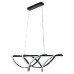 Φωτιστικό μεταλλικό κρεμαστό LED 100W 100Χ23Χ23 εκ. Μαύρο - KESKOR 175899 - Image 3