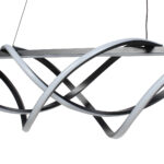 Φωτιστικό μεταλλικό κρεμαστό LED 100W 100Χ23Χ23 εκ. Μαύρο - KESKOR 175899 - Image 2