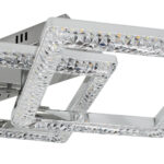 Φωτιστικό οροφής LED 65W 75Χ35Χ13 εκ. Χρώμιο με ακρυλικό και Controller - KESKOR 659908 - Image 2
