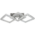 Φωτιστικό οροφής LED 65W 75Χ35Χ13 εκ. Χρώμιο με ακρυλικό και Controller - KESKOR 659908 - Image 3