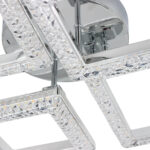 Φωτιστικό οροφής LED 70W 75Χ53Χ13 εκ. Χρώμιο με ακρυλικό και Controller - KESKOR 659910 - Image 4