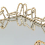 Διακοσμητικό - Δίσκος μεταλλικός 40Χ29Χ5,5 εκ. Χρυσός με καθρέπτη - KESKOR 43189-1 - Image 2