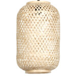 Φωτιστικό κρεμαστό μονόφωτο μπαμπού Ε27 Φ25Χ42 εκ. - KESKOR 60893 - Image 3