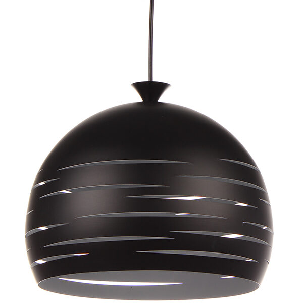 Φωτιστικό μεταλλικό μονόφωτο Ε27 Φ30Χ25 εκ. Μπάλα χρ. Μαύρο - KESKOR 300405 BK