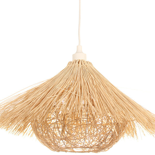 Φωτιστικό μονόφωτο ψάθα Ε27 Φ53Χ28 εκ. - KESKOR 8490