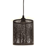 Φωτιστικό μεταλλικό μονόφωτο Ε27 Φ20Χ23 εκ. μαύρο - KESKOR 2152-200