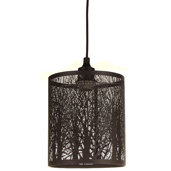 Φωτιστικό μεταλλικό μονόφωτο Ε27 Φ20Χ23 εκ. μαύρο - KESKOR 2152-200