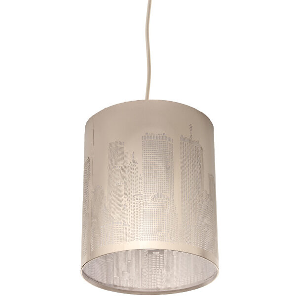 Φωτιστικό INOX μονόφωτο Ε27 Φ20Χ23 εκ. - KESKOR 5153-200