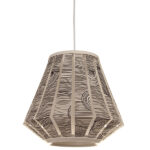 Φωτιστικό μονόφωτο καπέλο Ε27 Φ28Χ26 εκ. μαύρο-λευκό - KESKOR P0039-2