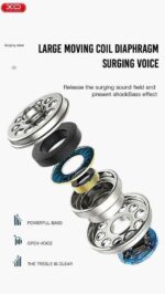 XO EP37 ΑΚΟΥΣΤΙΚΑ HANDSFREE 1,15Μ , ΜΑΥΡΟ - Image 3