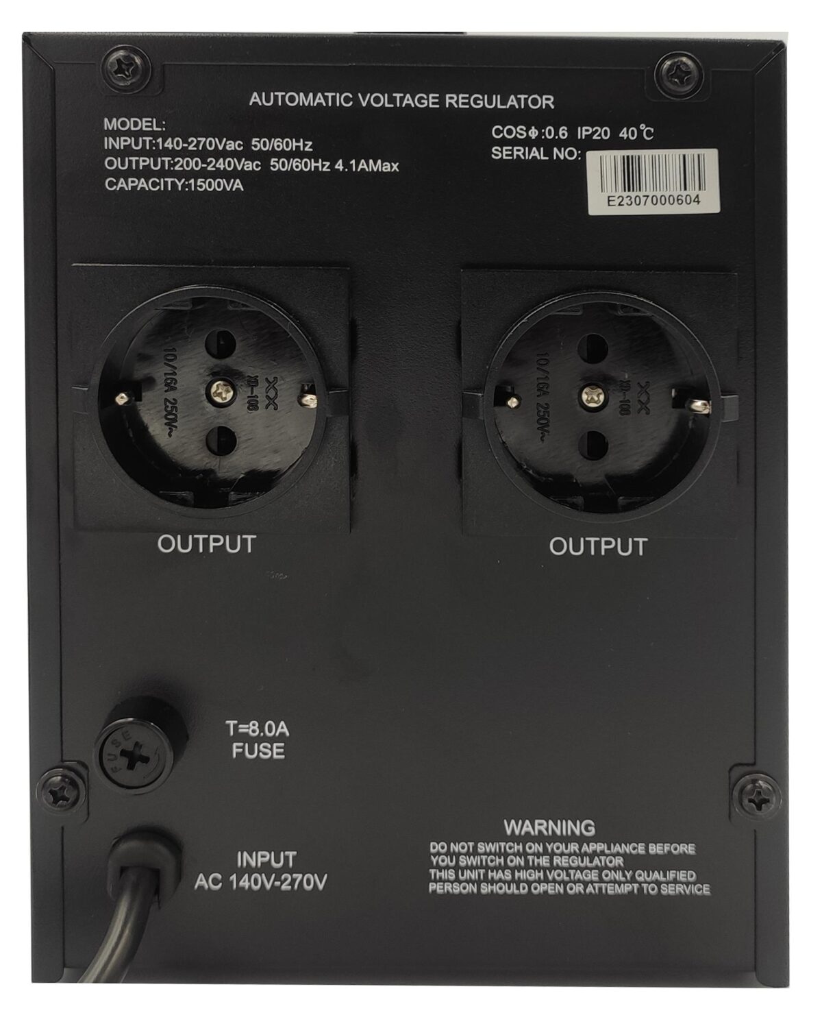 NG ΣΤΑΘΕΡΟΠΟΙΗΤΗΣ ΤΑΣΗΣ 2000VA - Image 2