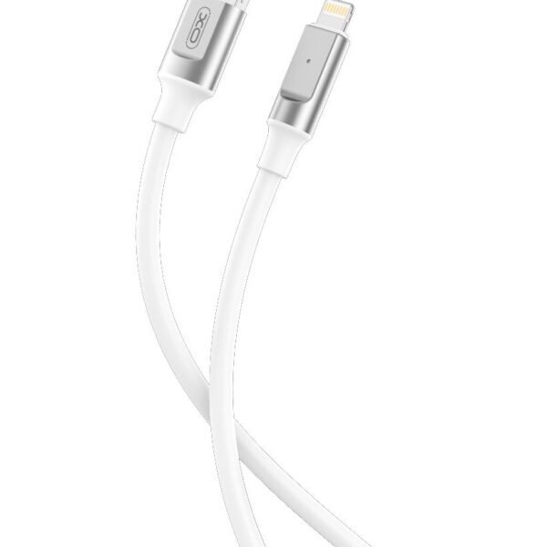 XO NB251 ΚΑΛΩΔΙΟ ΦΟΡΤΙΣΗΣ 6A LIQUID SILICONE RUBBER, LIGHTNING, 1M, ΛΕΥΚΟ