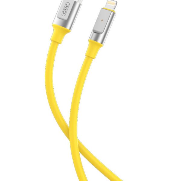 XO NB251 ΚΑΛΩΔΙΟ ΦΟΡΤΙΣΗΣ 6A LIQUID SILICONE RUBBER, LIGHTNING, 1M, ΚΙΤΡΙΝΟ