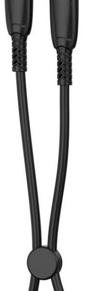 XO NB-Q248A ΚΑΛΩΔΙΟ ΦΟΡΤΙΣΗΣ SALUO SERIES SILICONE PD ΣΕ LIGHTNING, 27W, 25cm, ΜΑΥΡΟ